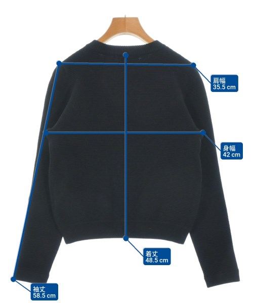 M-PREMIER（エム　プルミエ）カーディガン 黒 サイズ:34(XS位) レディース/2200668284059