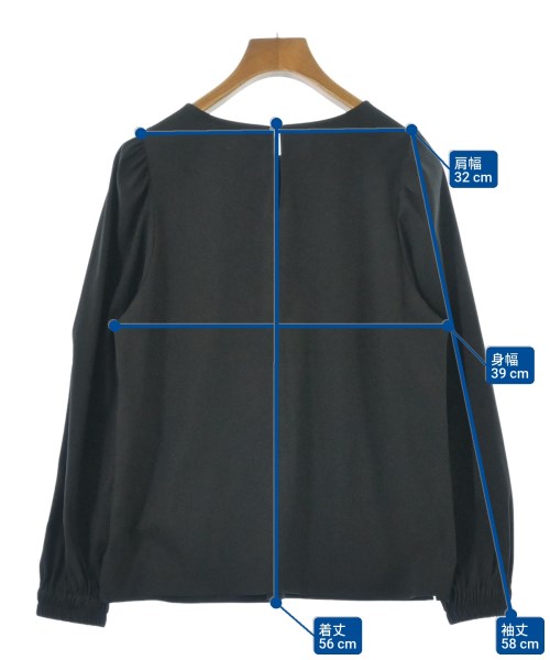 M-PREMIER（エム　プルミエ）ブラウス 黒 サイズ:34(XS位) レディース/2200668284073