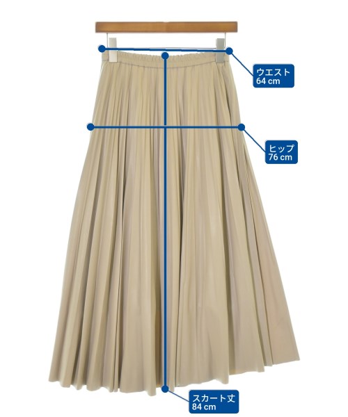 M-PREMIER（エム　プルミエ）ロング・マキシ丈スカート ベージュ サイズ:34(XS位) レディース/2200671282110