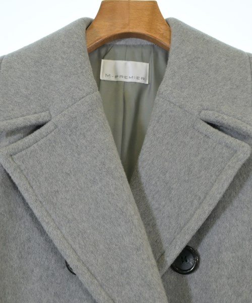 M-PREMIER（エム　プルミエ）ピーコート グレー サイズ:34(XS位) レディース/2200657962012