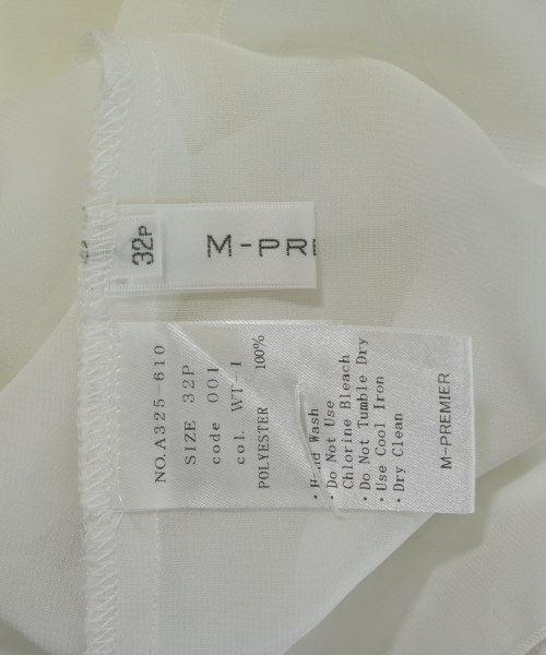 M-PREMIER（エム　プルミエ）ブラウス 白 サイズ:32P(XS位) レディース/2200707694122
