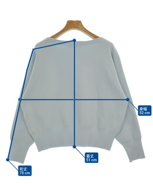 M-PREMIER（エム　プルミエ）ニット・セーター 青 サイズ:38(M位) レディース/2200664449018