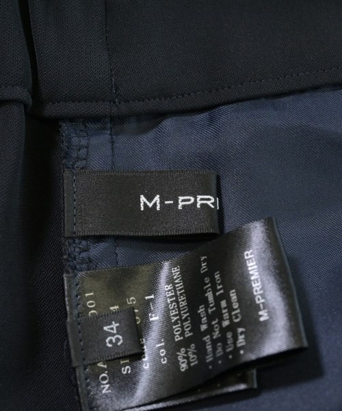 M-PREMIER（エム　プルミエ）スラックス 紺 サイズ:34(XS位) レディース/2200729683050