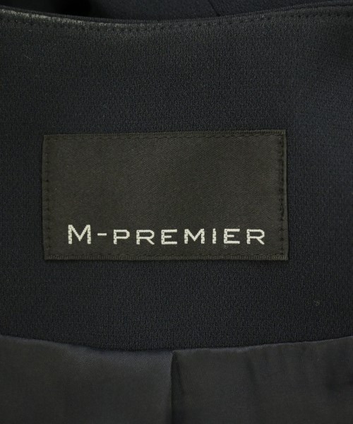M-PREMIER（エム　プルミエ）ノーカラージャケット 紺 サイズ:38(M位) レディース/2200716299042