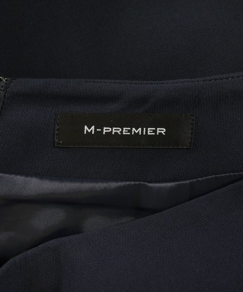 M-PREMIER（エム　プルミエ）ひざ丈スカート 紺 サイズ:38(M位) レディース/2200716299059