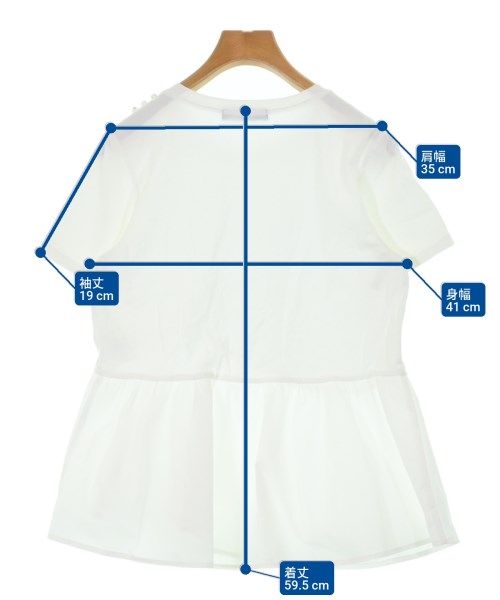 QUEENS COURT（クィーンズ　コート）Tシャツ・カットソー 白 サイズ:2(M位) レディース/2200622041155