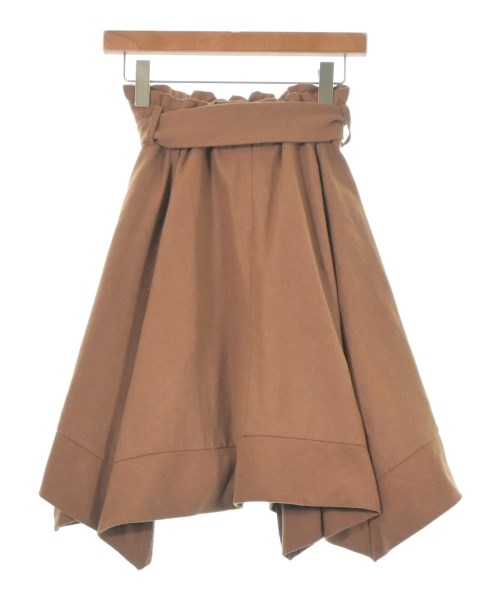 QUEENS COURT（クィーンズ　コート）ひざ丈スカート 茶 サイズ:0(XS位) レディース/2200633978037