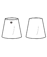 QUEENS COURT（クィーンズ　コート）ひざ丈スカート 茶 サイズ:0(XS位) レディース/2200633978037