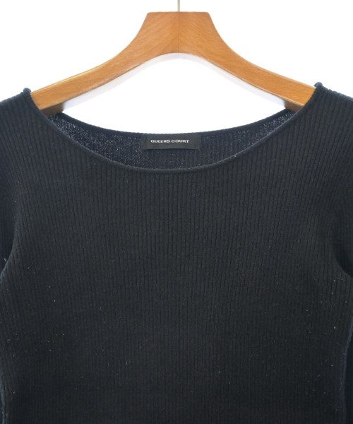 QUEENS COURT（クィーンズ　コート）ニット・セーター 黒 サイズ:2(M位) レディース/2200640318017