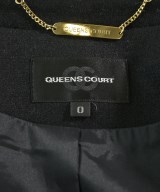QUEENS COURT（クィーンズ　コート）ノーカラージャケット 黒 サイズ:0(XS位) レディース/2200609218129