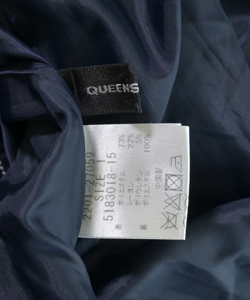 QUEENS COURT（クィーンズ　コート）ワンピース 紺 サイズ:1(S位) レディース/2200613240055