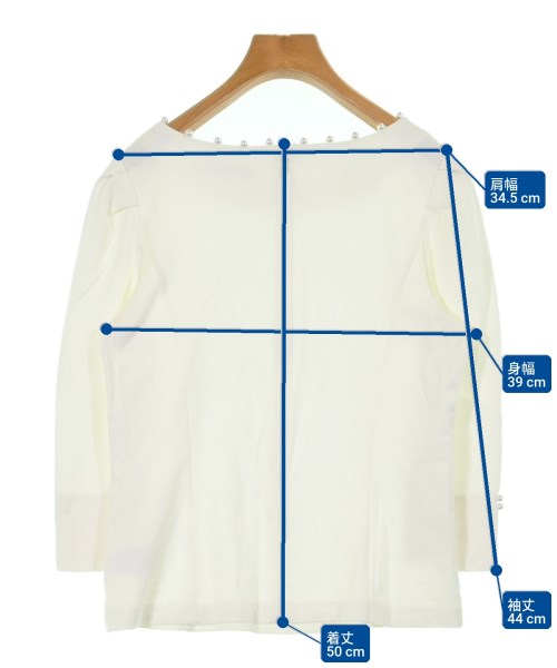 QUEENS COURT（クィーンズ　コート）Tシャツ・カットソー 白 サイズ:2(M位) レディース/2200620154130