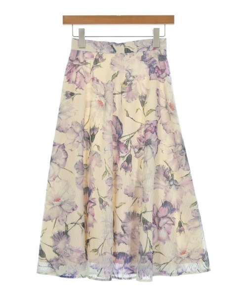 QUEENS COURT(クィーンズ　コート)ロング・マキシ丈スカート 白 サイズ:1(S位)/2200674858039