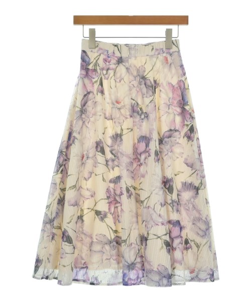 QUEENS COURT（クィーンズ　コート）ロング・マキシ丈スカート 白 サイズ:1(S位) レディース/2200674858039