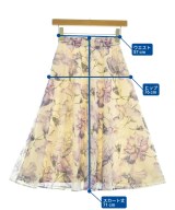 QUEENS COURT（クィーンズ　コート）ロング・マキシ丈スカート 白 サイズ:0(XS位) レディース/2200677315041