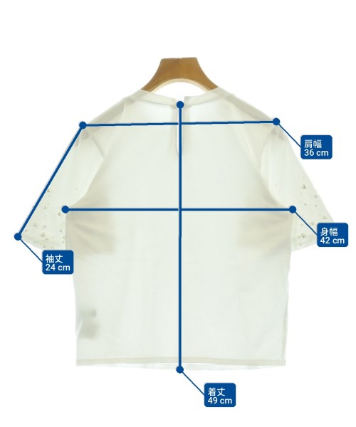 QUEENS COURT（クィーンズ　コート）Tシャツ・カットソー 白 サイズ:2(M位) レディース/2200701755058