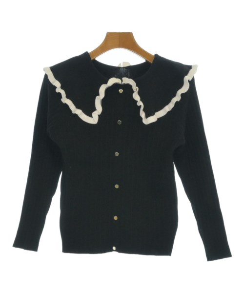 QUEENS COURT(クィーンズ　コート)ニット・セーター 黒 サイズ:2(M位)/2200656683017