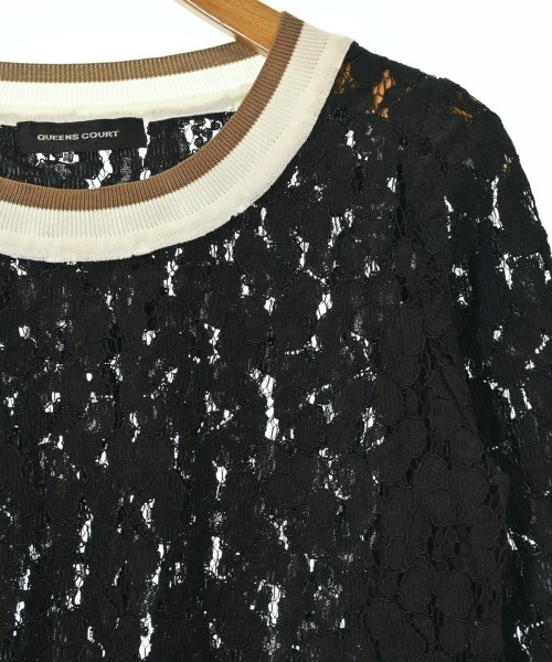 QUEENS COURT（クィーンズ　コート）ブラウス 黒 サイズ:2(M位) レディース/2200653067100
