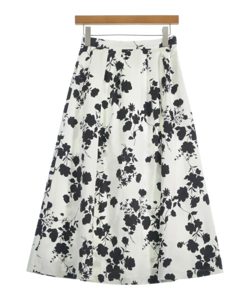 QUEENS COURT(クィーンズ　コート)ロング・マキシ丈スカート 白 サイズ:2(M位)/2200662123187