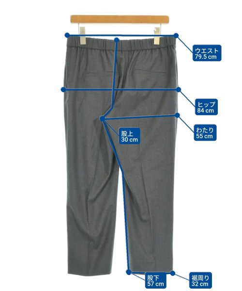 Theory（セオリー）クロップドパンツ グレー サイズ:8(XXL位) レディース/2200629259027