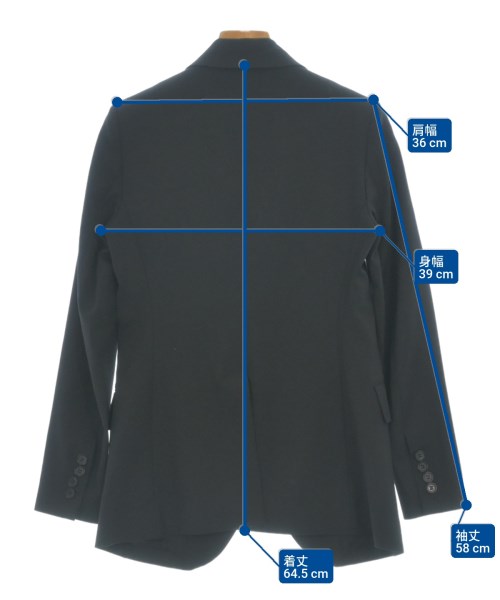 Theory（セオリー）テーラードジャケット 黒 サイズ:00(XXS位) レディース/2200635693020