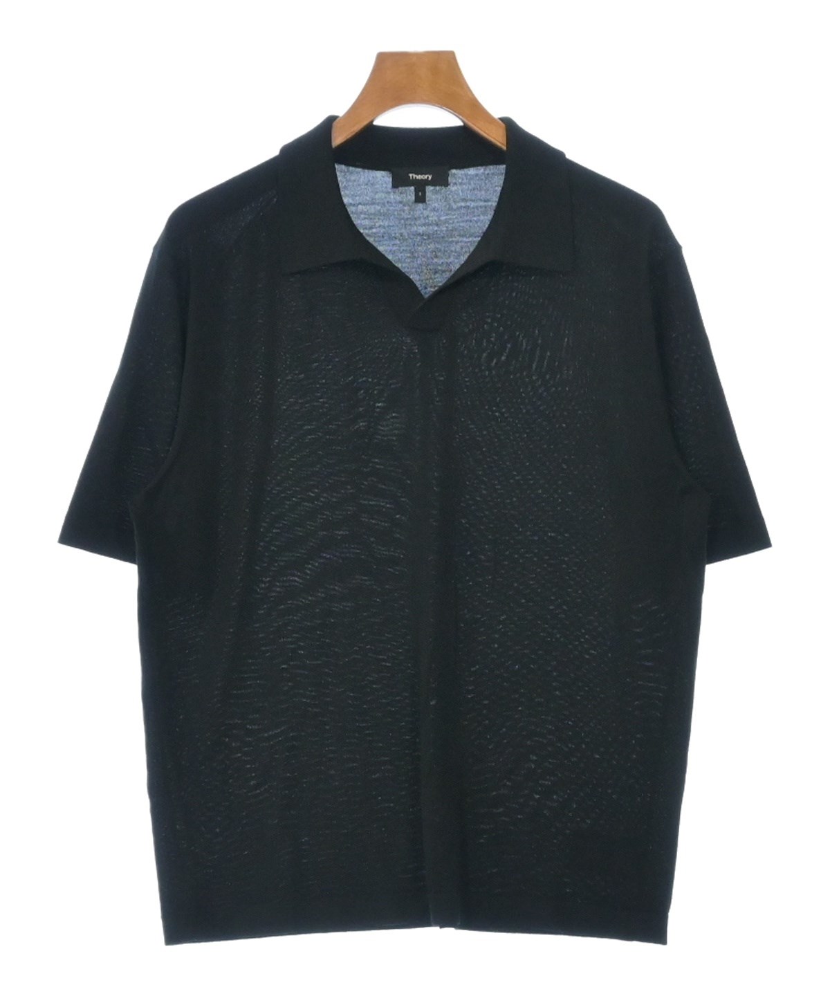 極美品✨定価4.6万円✨セオリー　春秋物ニットブルゾン　theory Theory（セオリー）ニット・セーター 黒 サイズ:S メンズ