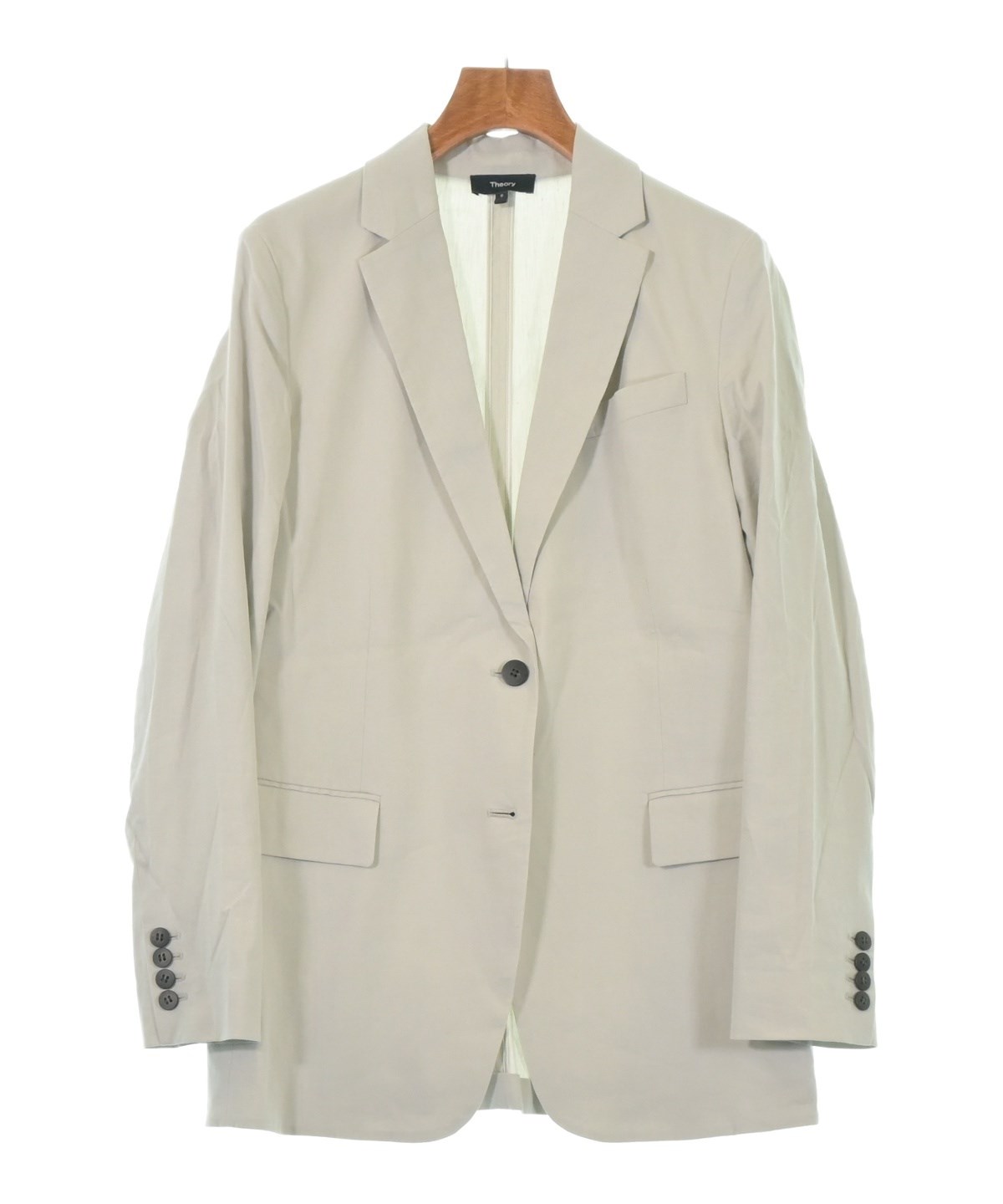 Theory（セオリー）テーラードジャケット 白 サイズ:0(S位) レディース
