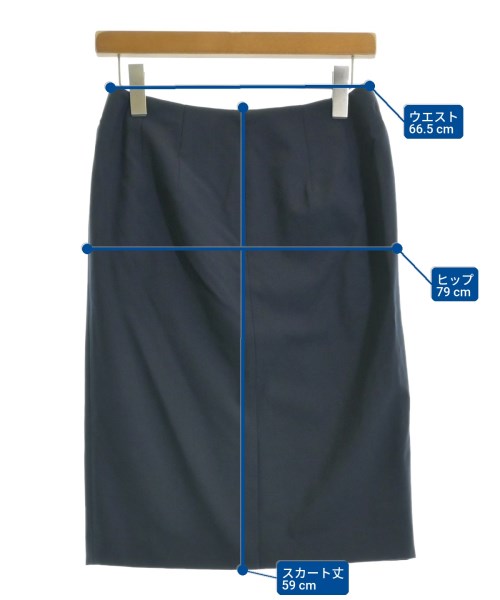 Theory（セオリー）ひざ丈スカート 紺 サイズ:2(M位) レディース/2200635520043