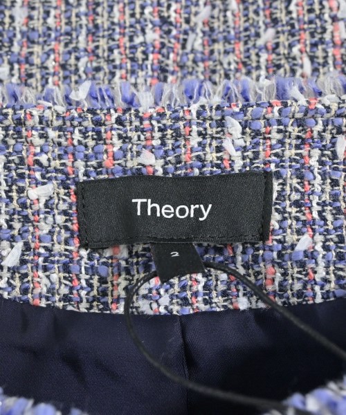 Theory（セオリー）ノーカラージャケット 紫 サイズ:2(M位) レディース/2200635520067