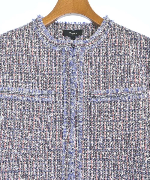 Theory（セオリー）ノーカラージャケット 紫 サイズ:2(M位) レディース/2200635520067