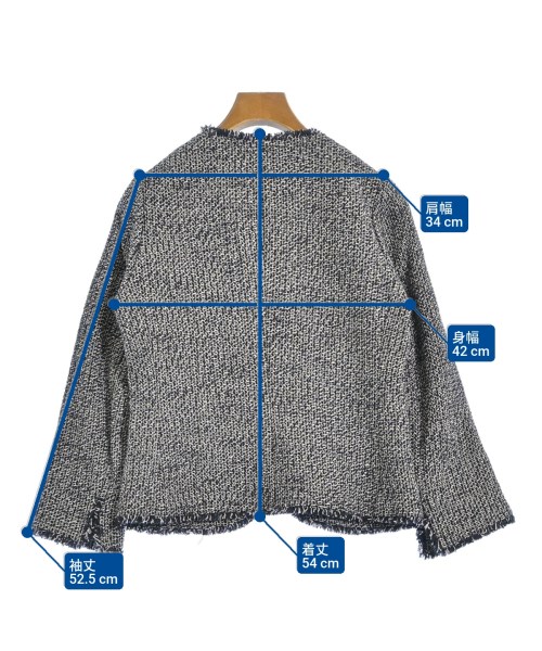 Theory（セオリー）ノーカラージャケット 紺 サイズ:2(M位) レディース/2200634229138