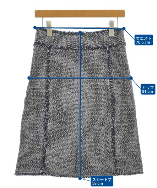 Theory（セオリー）ひざ丈スカート 紺 サイズ:0(S位) レディース/2200634229145