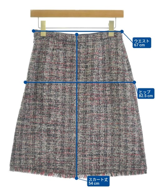 Theory（セオリー）ひざ丈スカート 紺 サイズ:0(S位) レディース/2200639650012