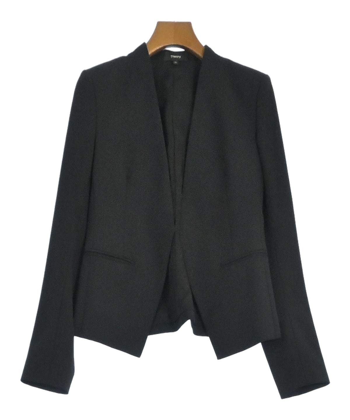 Theory（セオリー）ノーカラージャケット 黒 サイズ:00(XS位