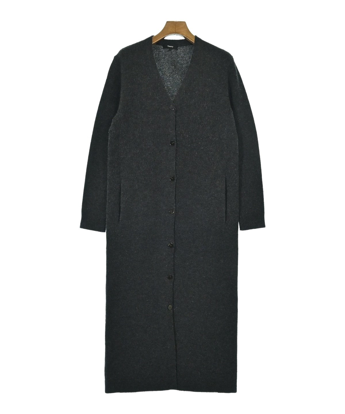 2023年モデル タグ付き セオリー ミディ カーディガン Theory（セオリー）カーディガン グレー サイズ:S レディース