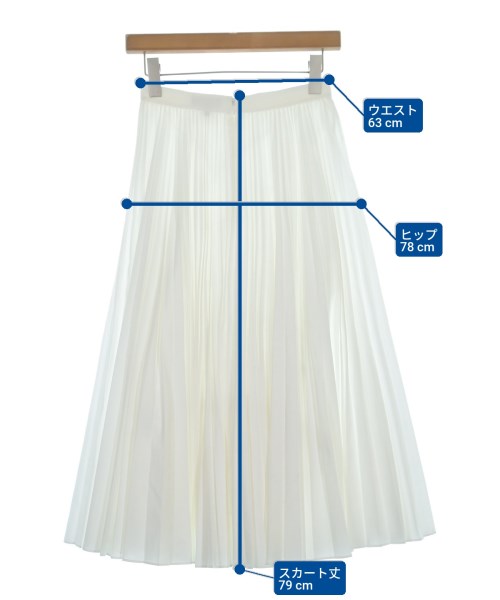 Theory（セオリー）ロング・マキシ丈スカート 白 サイズ:00(XS位) レディース/2200639723068