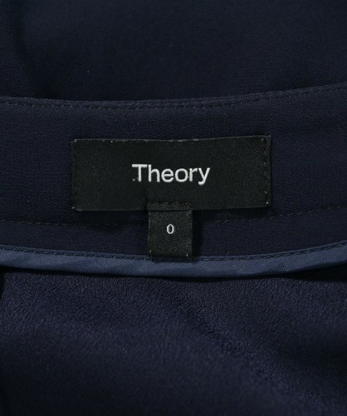 Theory（セオリー）ノーカラージャケット 紺 サイズ:0(S位) レディース/2200626533038
