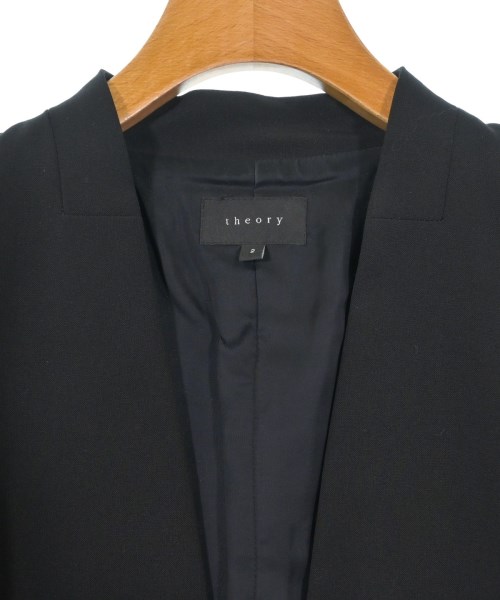 Theory（セオリー）ノーカラージャケット 黒 サイズ:2(M位) レディース/2200643685024