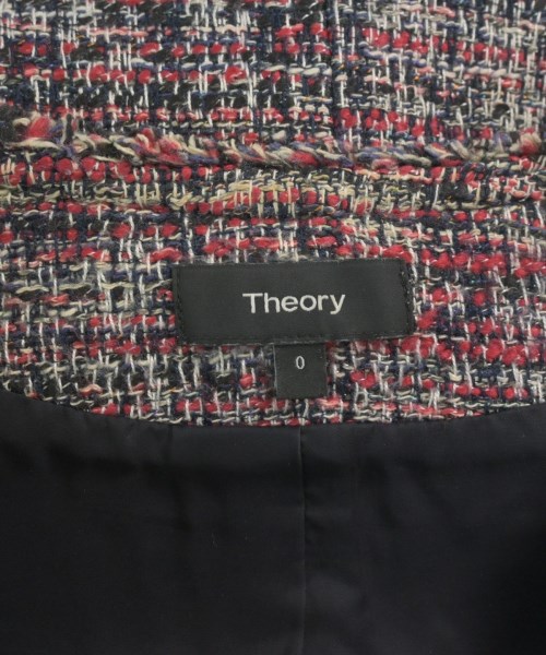 Theory（セオリー）ノーカラージャケット 赤 サイズ:0(S位) レディース/2200622152011