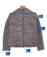 Theory（セオリー）ノーカラージャケット 赤 サイズ:0(S位) レディース/2200622152011