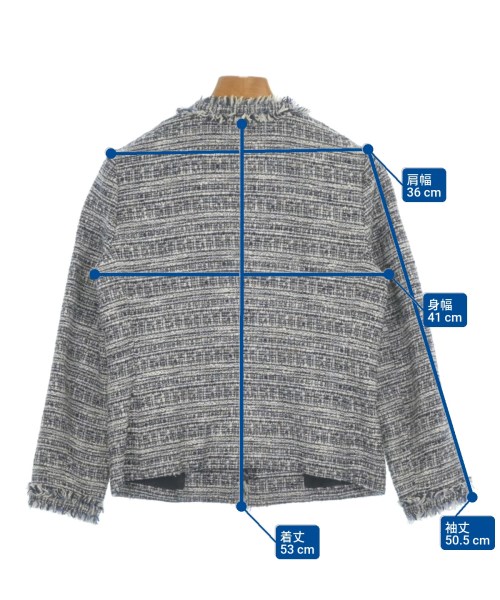 Theory（セオリー）ノーカラージャケット 紺 サイズ:00(XS位) レディース/2200622152028