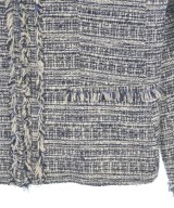 Theory（セオリー）ノーカラージャケット 紺 サイズ:00(XS位) レディース/2200622152028