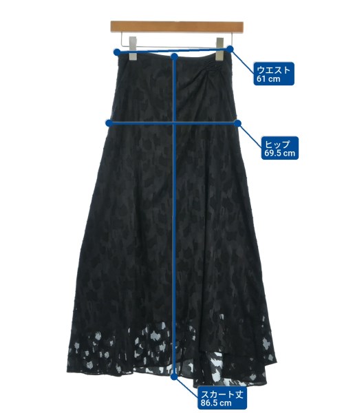 Theory（セオリー）ロング・マキシ丈スカート 黒 サイズ:00(XS位) レディース/2200622152073