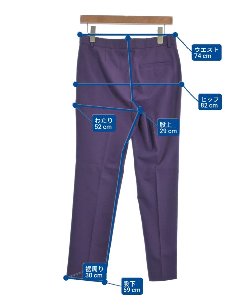 Theory（セオリー）スラックス 紫 サイズ:2(M位) レディース/2200626642051