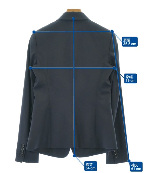 Theory（セオリー）テーラードジャケット 紺 サイズ:2(M位) レディース/2200630741160