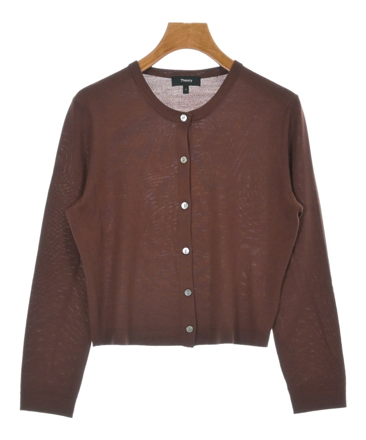 Theory（セオリー）カーディガン 茶 サイズ:S レディース