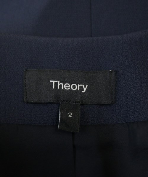 Theory（セオリー）ノーカラージャケット 紺 サイズ:2(M位) レディース/2200633515027