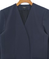 Theory（セオリー）ノーカラージャケット 紺 サイズ:2(M位) レディース/2200633515027