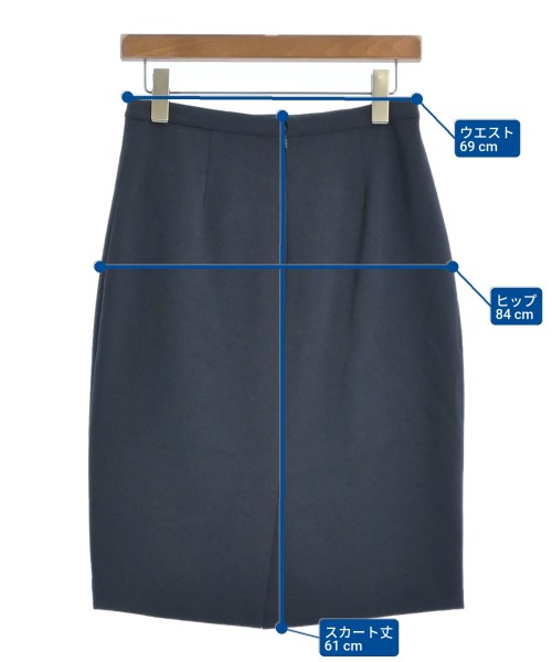 Theory（セオリー）ひざ丈スカート 紺 サイズ:2(M位) レディース/2200633515034