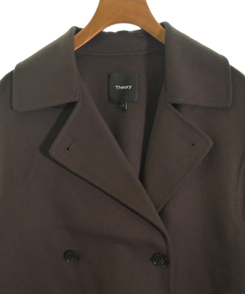Theory（セオリー）ピーコート 茶 サイズ:S レディース/2200633780012